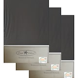 thumbnail of 3x klassisches Haustuch, Betttuch, Bettlaken, OHNE Spanngummi, 150x250 cm, Farbe: grau, 100% Baumwolle