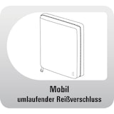 thumbnail of Kalender-Ringbuch A5 Compact Standard Leder schwarz