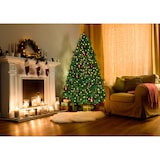 thumbnail of Tarrington House künstlicher Weihnachtsbaum mit Weihnachtsbaumkugeln, Kunststoff, Ø 100 x 180 cm, 120 LEDs, 3.6 W, grün / warmweiß