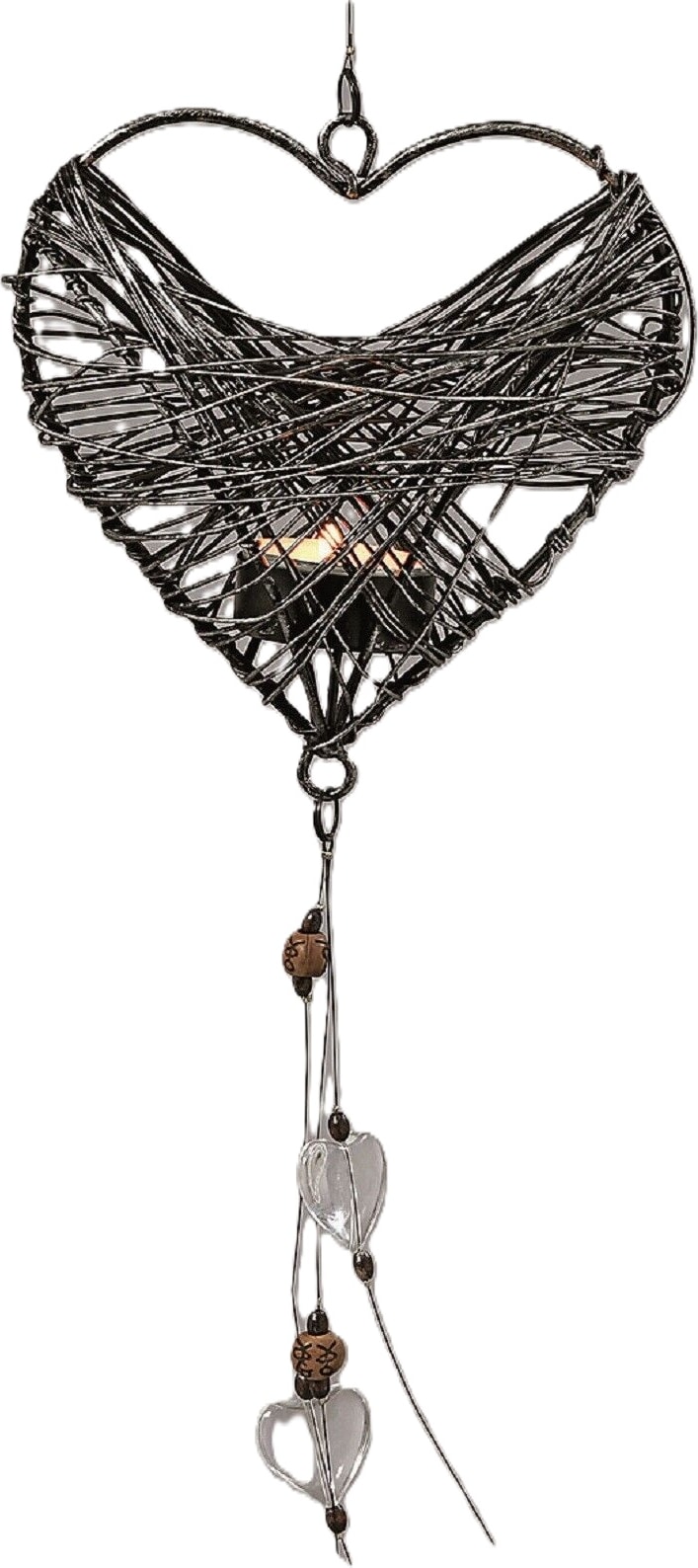 Windlichthänger Herz L77cm