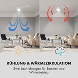 thumbnail of Figo 2-in-1-Deckenventilator Lampe Ø132cm 10.039m³/h Fernbedienung Weiß 132