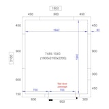 thumbnail of Chefgastro Kühl- und Frierzelle BxTxH 1800x2100x2200mm
