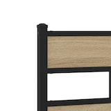 thumbnail of vidaXL Metallbett ohne Matratze Sonoma-Eiche 150x200 cm