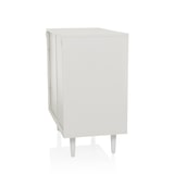 thumbnail of Sideboard / Kommode LYKKJA 77x39,5x72 cm 2 Schubladen 2 Türen weiß hjh LIVING