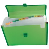 thumbnail of Archivador fuelle PP con broche 13 separadores Verde