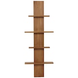 thumbnail of Teak-Wandregal HWC-M72, Badregal Hängeregal Regal, hochwertiges B-Grade-Teak (Kernholz, 20-30 Jahre), 51x56x15cm