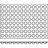 thumbnail of Silikomart SQ015 Sessantaquaranta - Set van 6 Mallen 96 Mini Halve Bollen Ø35xH17,5 mm, Zwart Antiaanbaklaag Siliconen 600x400 mm
