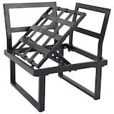 thumbnail of Merax Garten-Ecklounge-Set für 5 Personen, Verzinkter Stahl, verstellbarer Winkel-Liegefunktion, Grau