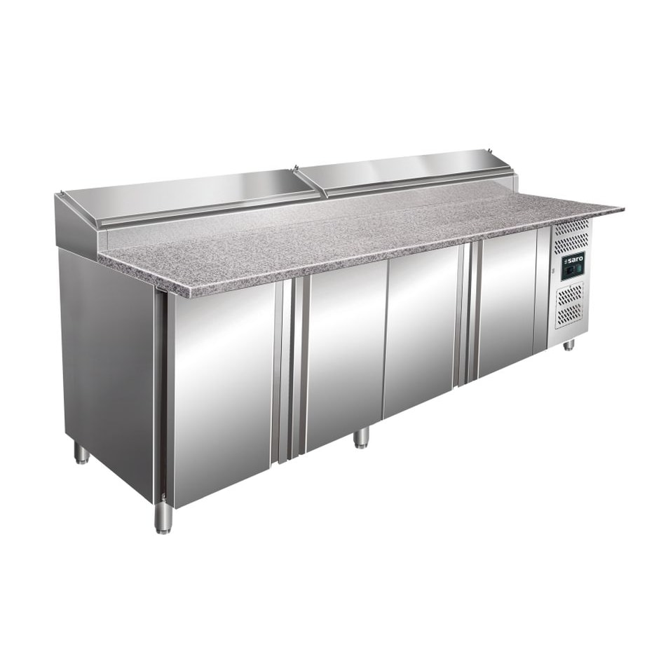 Belegstation, Granitarbeitsplatte - 1/3 Gn Modell Sh 2500, Maße: B 2500 X T 850 X H 1080-1140