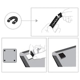 thumbnail of Pizarra  magnética NOBO con marco arqueado 355x280 mm .