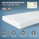 thumbnail of ML-Design Metallbett 90×200 cm Anthrazit, Matratze 16 cm, Stahlrahmen mit Lattenrost, robustes Einzelbett & Jugendbett