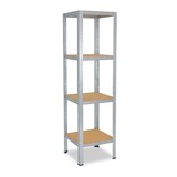 thumbnail of shelfplaza HOME 155x45x45 cm Schwerlastregal in verzinkt mit 4 Böden und 175 kg Traglast pro Boden