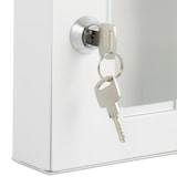 thumbnail of Relaxdays Notschlüsselkasten mit Glasscheibe, Hammer & Schlüssel, abschließbar, Metall, Notschlüsselbox, Notkasten, weiß