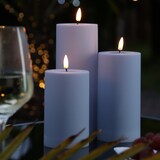 thumbnail of LED Kerze MIA Deluxe für Außen 3D Flamme flackernd H: 15cm D: 7,5cm outdoor blau