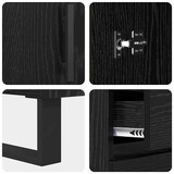thumbnail of vidaXL Sideboard mit Schubladen Schwarz Eichen-Optik 69,5 x 34 x 90 cm