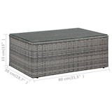 thumbnail of vidaXL 4-tlg. Garten-Lounge-Set mit Auflagen Poly Rattan Grau