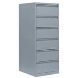 thumbnail of Lüllmann® Karteischrank, 6 Schubladen, zweibahnig, 1320 x 530 x 620 mm, lichtgrau