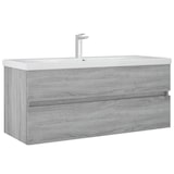 thumbnail of vidaXL Waschbeckenunterschrank Grau Sonoma 100x38,5x45cm Holzwerkstoff
