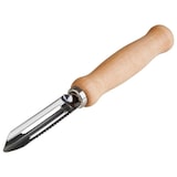 thumbnail of Sparschäler 15cm mit feststehende Edelstahl Doppelklinge aus Buche