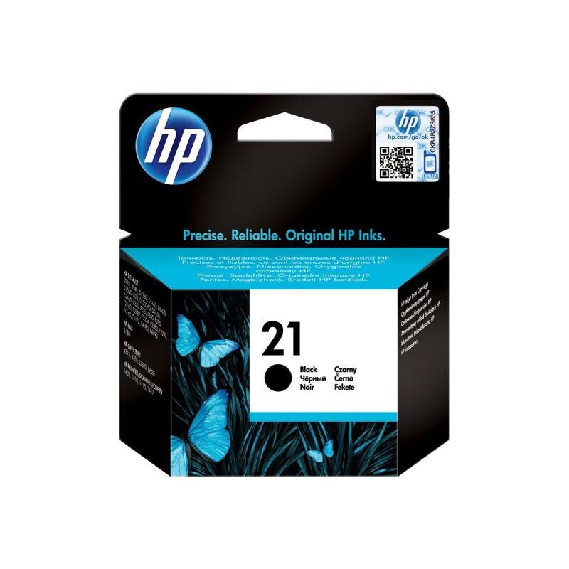 Hp Ink No 21 Hp21 Hp 21 Black Schwarz (c9351ae)