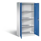 thumbnail of C+P Umweltschrank mit Stahlwannen | HxBxT 195x93x50cm | Lichtgrau/Enzianblau von PROREGAL