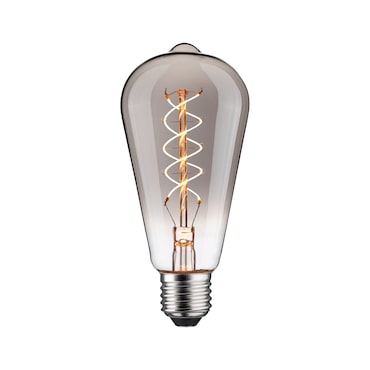 Paulmann Rustic Shine Standard 230 V Ampoules LED E27 Filament en forme de S  170lm 4,2W 1800K gradable Verre fumé 29243