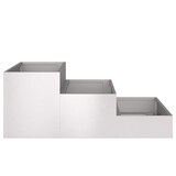 thumbnail of vidaXL Gartenblumentopf Silber 90 x 90 x 35 cm Edelstahl