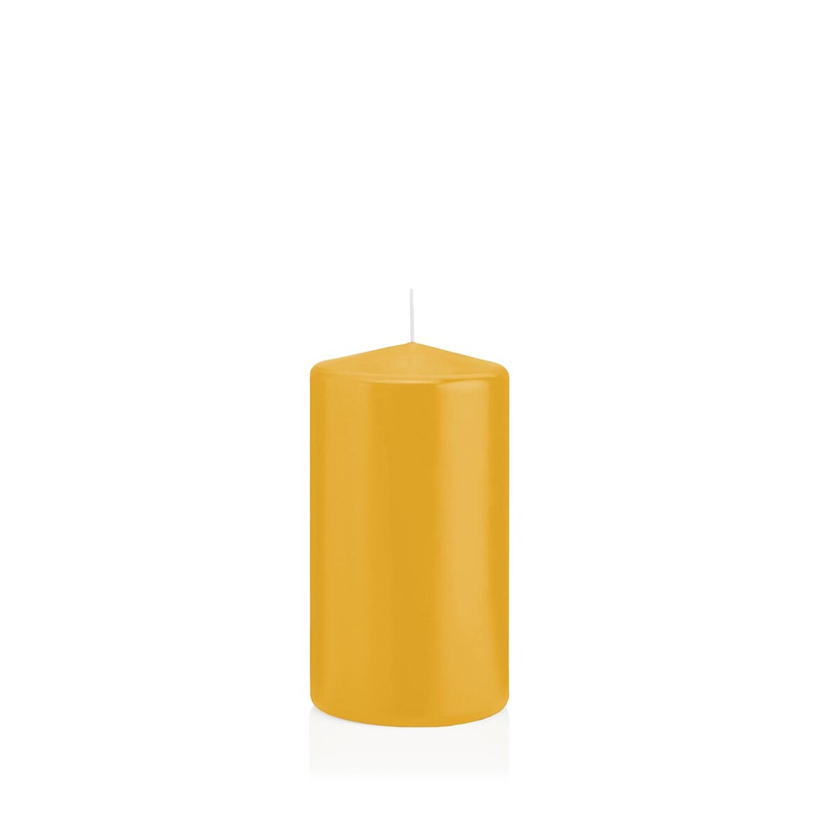 Stumpenkerzen Gelb 150 x Ø 78 mm, 8 Stück