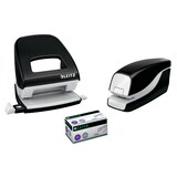 thumbnail of Leitz NeXXt WOW Elektrisches Heftgerät 5566 Halbstreifen 10 Blatt Schwarz E1 Kunststoff, Metall