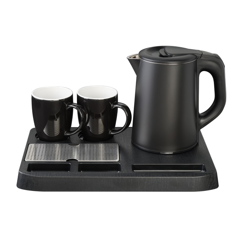 Eva set hervidor 0,8L vacío + 2 tazas negro 'WK9102' 1360W;