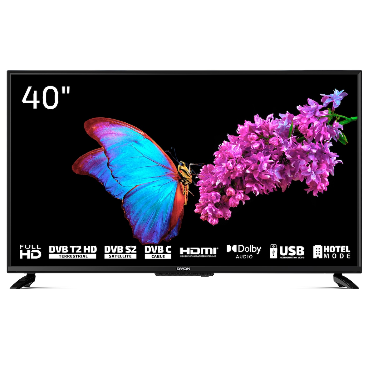 DYON Enter 40 PRO X2 LED-TV, 40 Zoll, 1.920 x 1.080 px Full HD, Hotelmodus, Triple Tuner, CI+