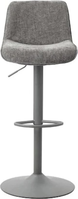 thumbnail of Casa Collection Hocker Cindy aus grauem Stoff 50,5x45x88,5-110 cm, höhenverstellbar