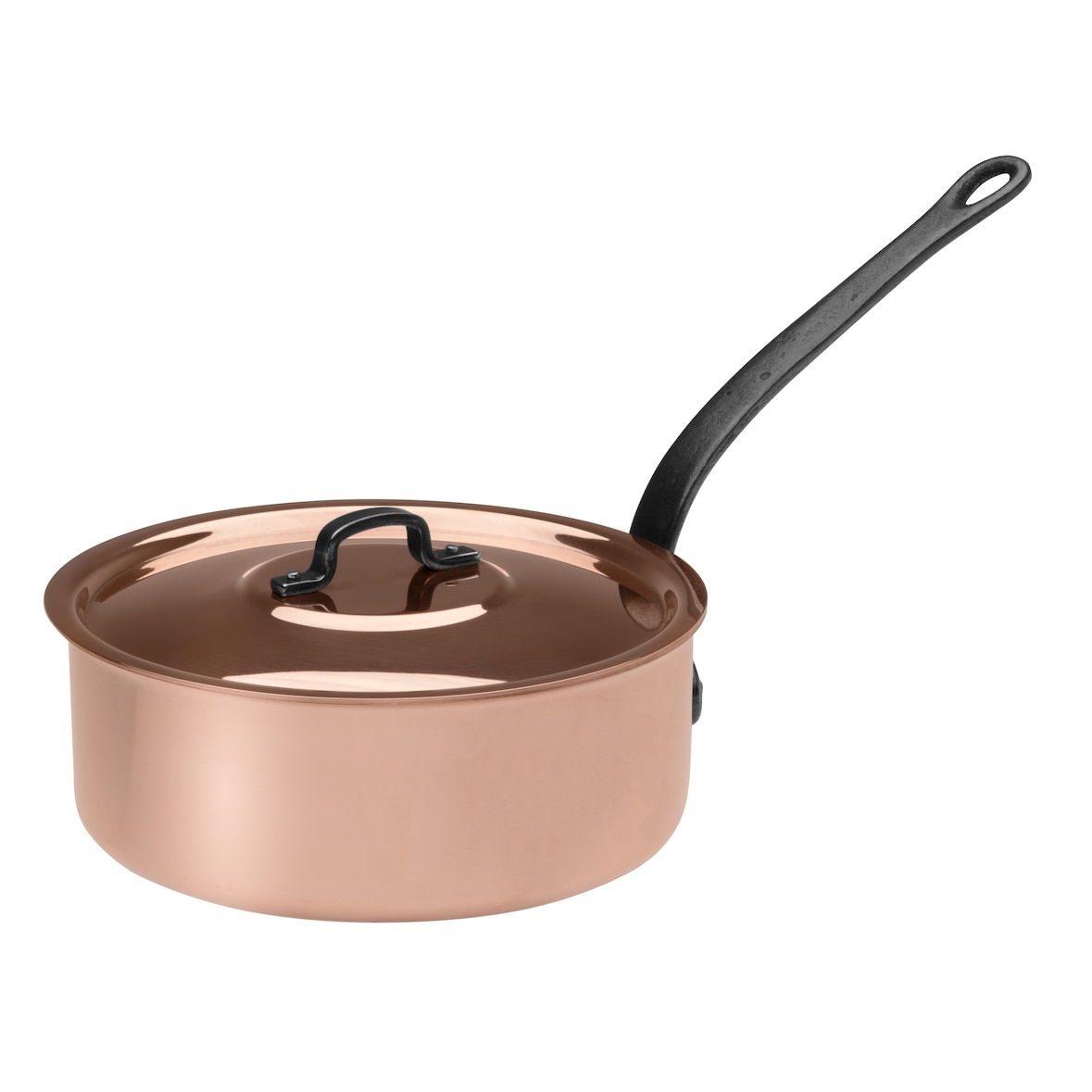 Cuivre de France Sauteuse avec couvercle 28 cm 203015
