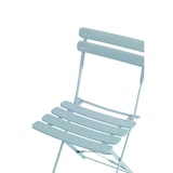 thumbnail of METRO PROFESSIONAL Bistroset klappbar Trigo, 3-tlg., Stahl, 1 Esstisch, 2 Stühle, Baby blau