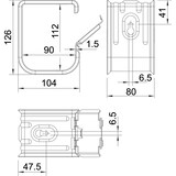 thumbnail of 10 Stk. OBO Bettermann Grip-Sammelhalterung 2031 M 70 A4 2207164