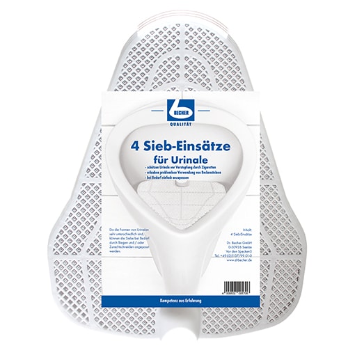 Dr. Becher 4 "Dr. Becher" Siebeinsätze für Urinale