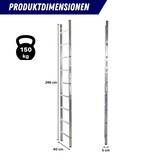 thumbnail of PROREGAL Sprossen-Anlegeleiter ATLAS | ohne Traverse | 9 Sprossen | Arbeitshöhe 3,47m | Traglast 150kg