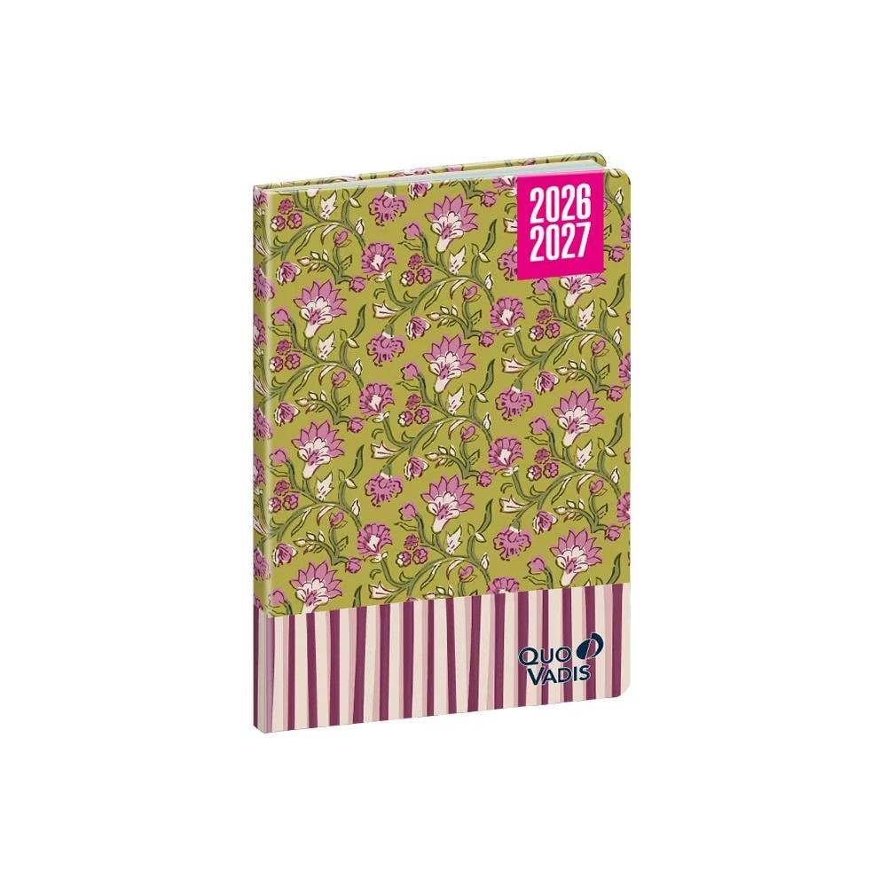 Quo Vadis - Agenda année scolaire - 2026-2027 - Hebdocolor 15 - Semainier Horizontal - Français - Canopy - Multicolore - août à juillet - 10x15 cm