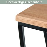 thumbnail of DELUKE® Blumenständer Holz Metallgestell KABRI - 50cm hoch, Eichenholz | Dekoständer für Blumen Pflanzenregal Pflanzenständer
