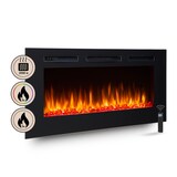 thumbnail of BALDERIA Fiamma 48 Elektrokamin, Elektrischer Einbaukamin, LED Flammeneffekt, Heizung