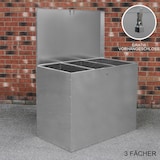 thumbnail of Gegalvaniseerde voeropslag - 3 compartimenten