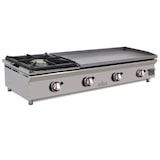 thumbnail of Plancha 80 cm en acier 15 mm chromé dur + brûleur 6 Kw ARILEX 120PGCFN