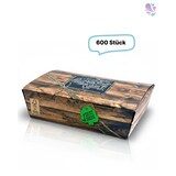 thumbnail of Snack-Box klein 600Stk, to go, take away, kompostierbar, rustikales Holzmotiv, fett- und feuchtigkeitsabweisend