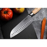 thumbnail of Couteau Fukito Pakka San Mai modèle Santoku 18cm