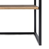 thumbnail of Mesita de noche ECO Three con estante 40x40x47cm Negra en madera maciza de pino acabado vintage estilo industrial Box Furniture