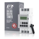 thumbnail of BEARWARE Zeitschaltuhr digital - für DIN Hutschienen im Verteilerschrank Schalttafeln - 2 Klemmen Input, 3 Klemmen Output - 16A/3680W