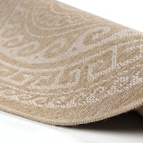 thumbnail of Teppich Outdoor Vintage Wetterfest Waschbar Strapazierfähig Balkon Terrasse Küche OEKO-TEX Rund Beige 120x120 cm – LOCARNO von Kadima Design