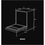 thumbnail of Wiggo WD-B6126E(X) Inbouw Vaatwasser - 60 cm - Roestvrijstaal