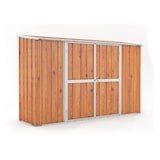 thumbnail of Casetta giardino lamiera Box in Acciaio Zincato 307x100cm x h1.92m - 75KG - 3.07mq - LEGNO