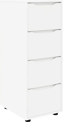 VidaXL Kledingkast 100x32,5x35 cm bewerkt hout hoogglans wit